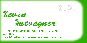 kevin hutvagner business card